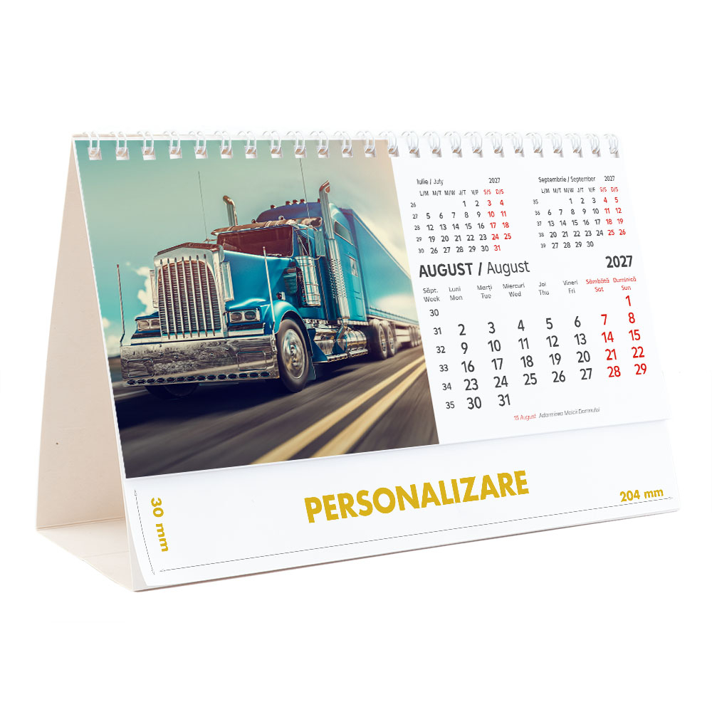 Calendar de birou Camioane, 12 file, CD [17]