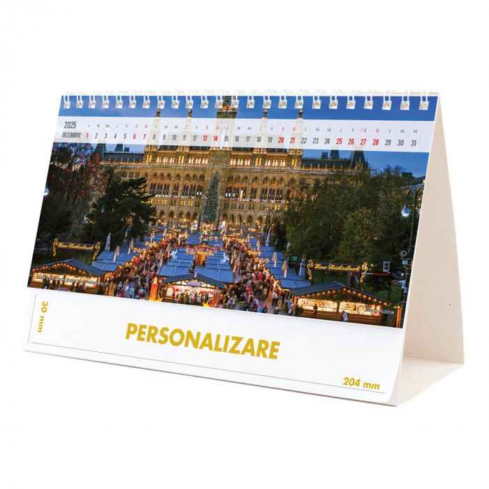 Calendar de birou Europa, 12 file, CD [24]