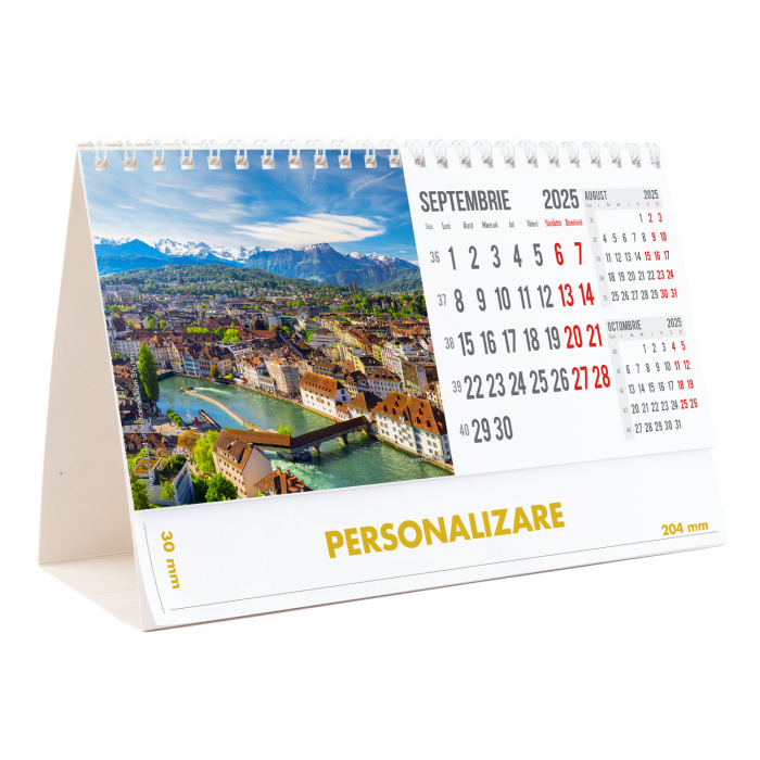 Calendar de birou Europa, 12 file, CD [19]