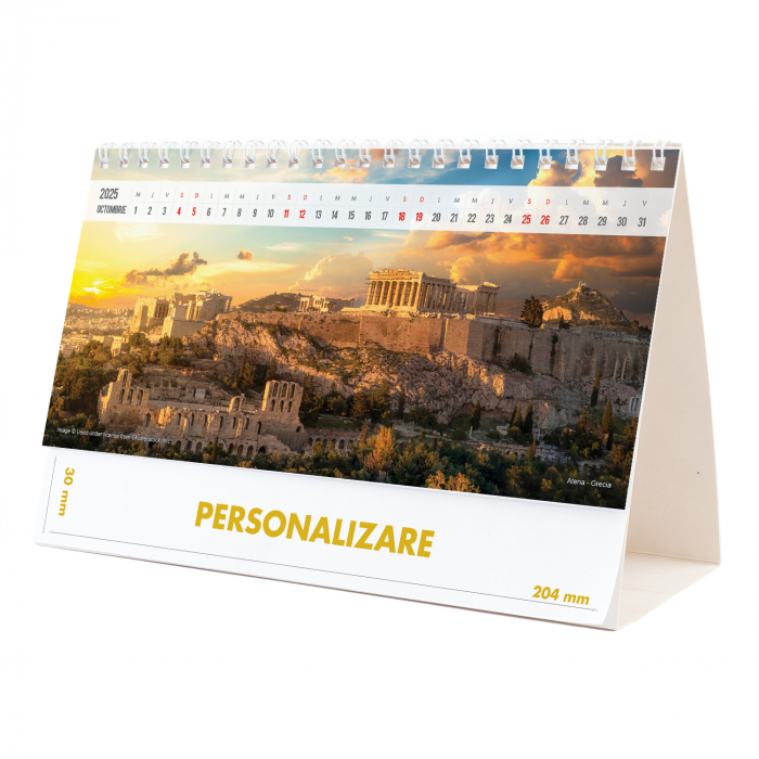 Calendar de birou Europa, 12 file, CD [20]