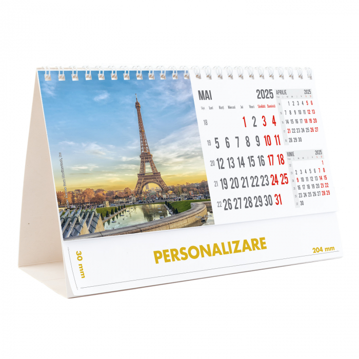 Calendar de birou Europa, 12 file, CD [11]