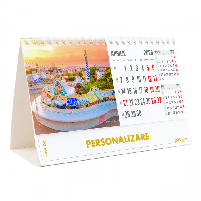 Calendar de birou Europa, 12 file, CD [9]