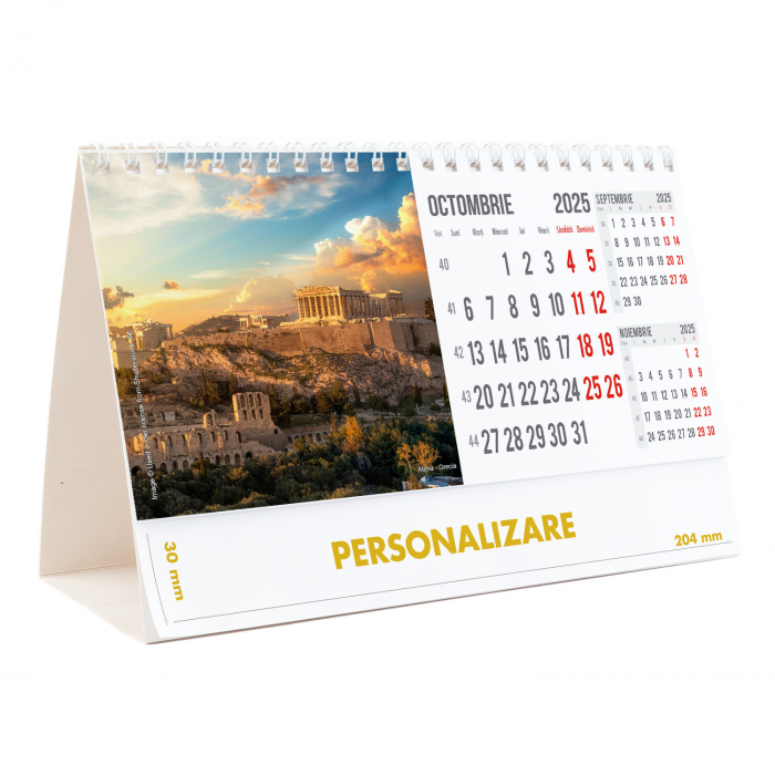 Calendar de birou Europa, 12 file, CD [21]
