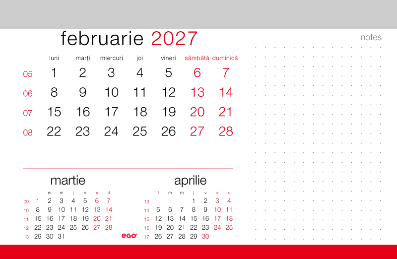 Calendar de birou Caro+, PVC, CA [2]