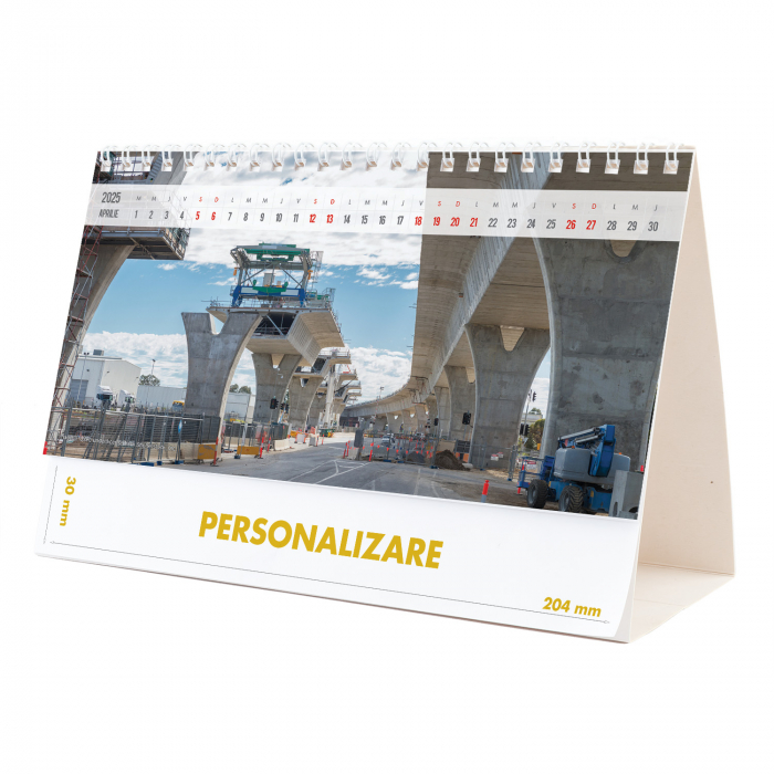 Calendar de birou Constructii, 12 file, CD [8]