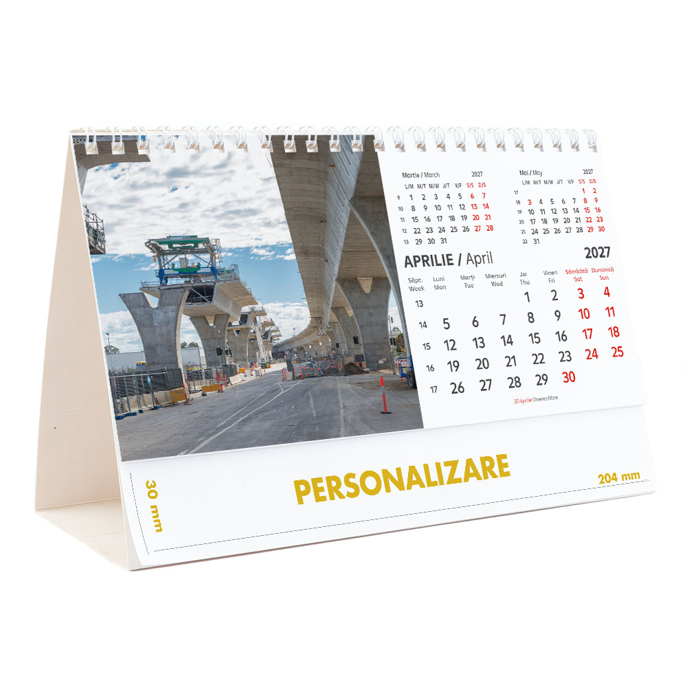 Calendar de birou Constructii, 12 file, CD [9]
