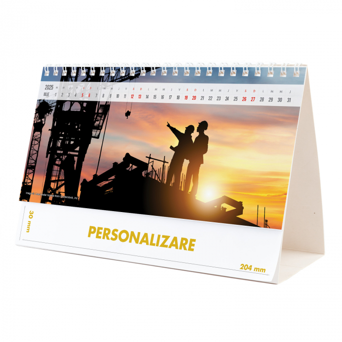 Calendar de birou Constructii, 12 file, CD [14]