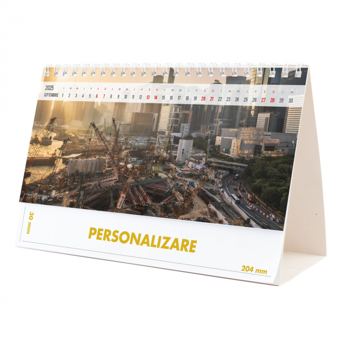 Calendar de birou Constructii, 12 file, CD [18]