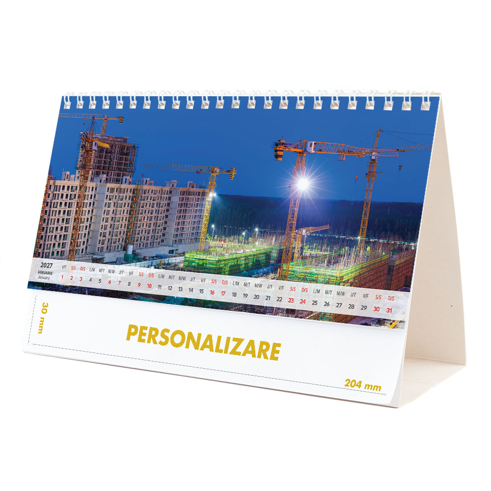 Calendar de birou Constructii, 12 file, CD [2]