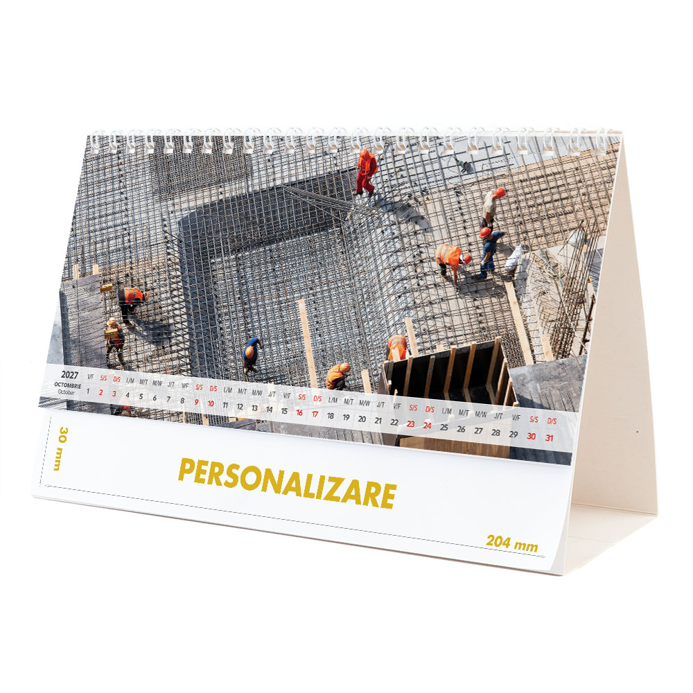 Calendar de birou Constructii, 12 file, CD [20]