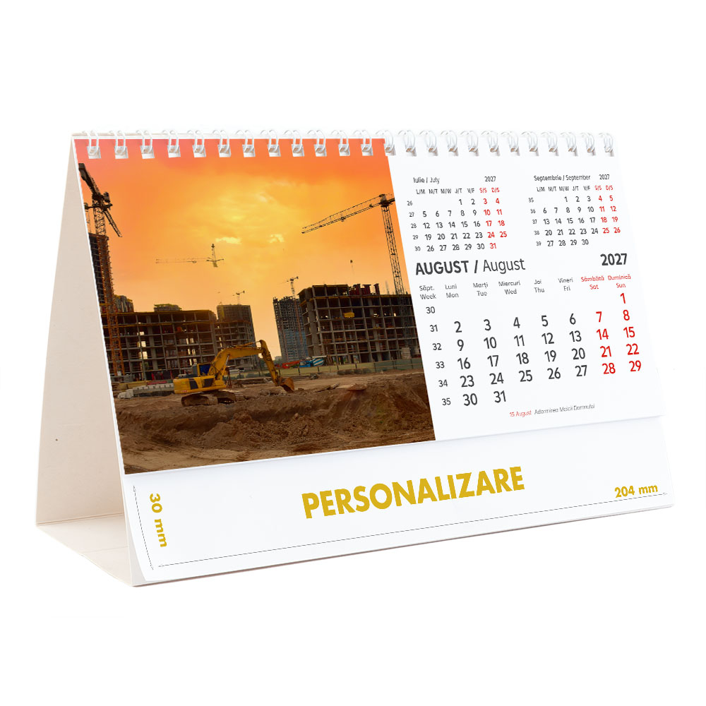 Calendar de birou Constructii, 12 file, CD [17]