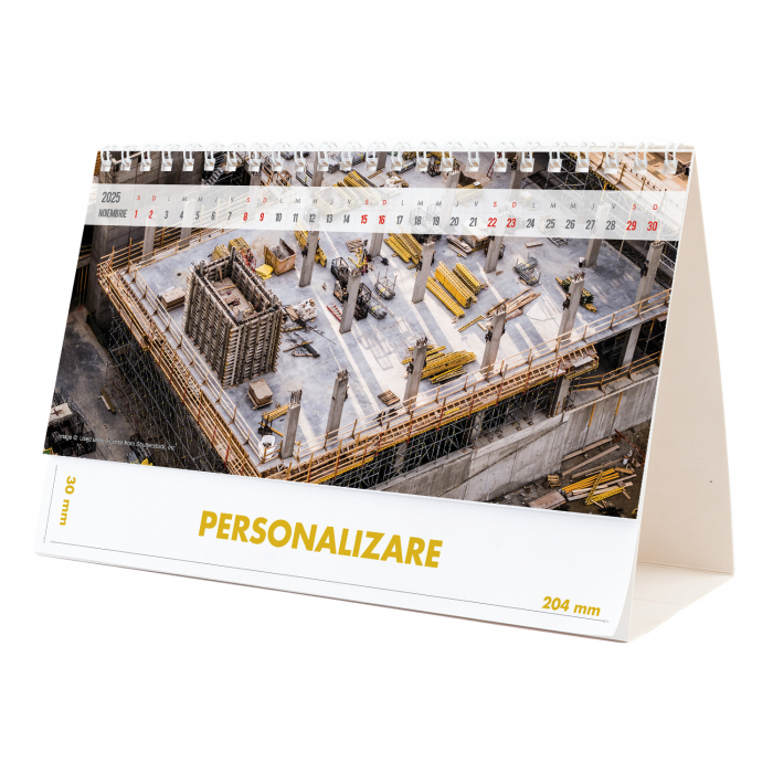 Calendar de birou Constructii, 12 file, CD [22]