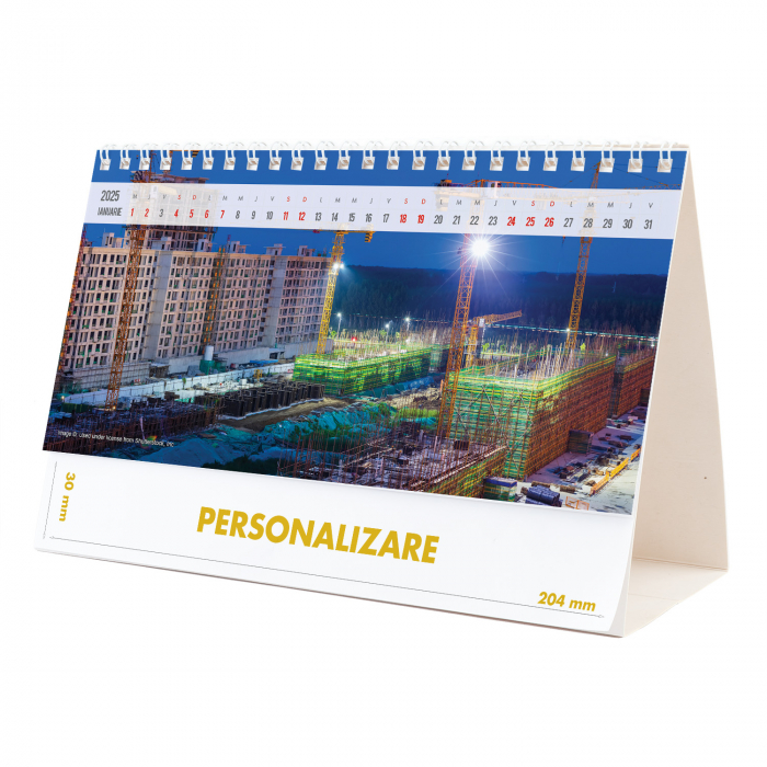 Calendar de birou Constructii, 12 file, CD [2]
