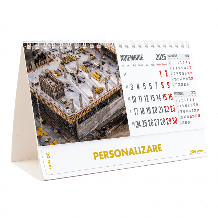 Calendar de birou Constructii, 12 file, CD [23]