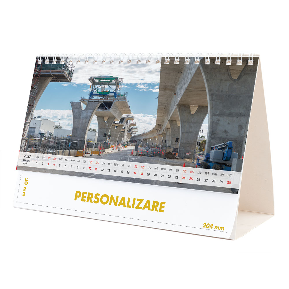 Calendar de birou Constructii, 12 file, CD [8]