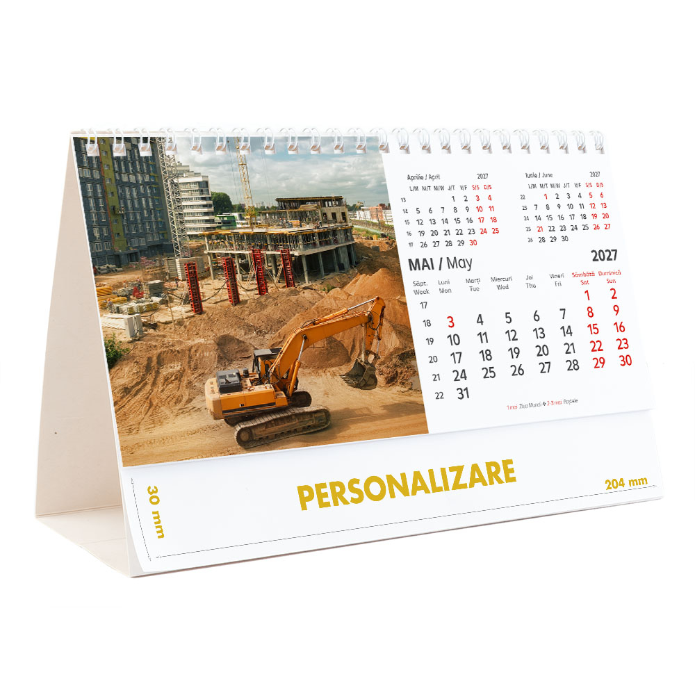 Calendar de birou Constructii, 12 file, CD [11]
