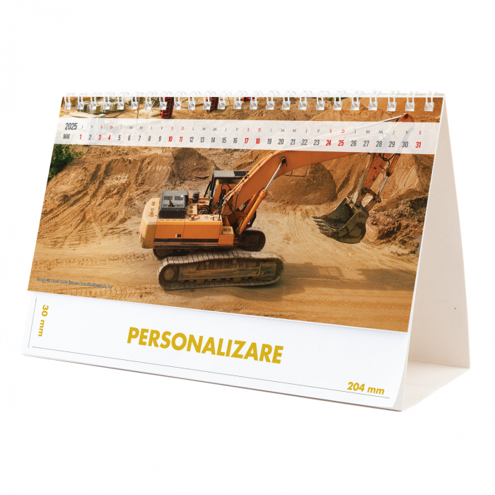 Calendar de birou Constructii, 12 file, CD [10]