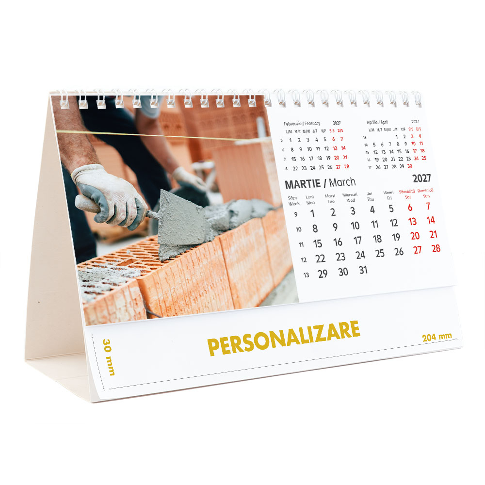 Calendar de birou Constructii, 12 file, CD [7]