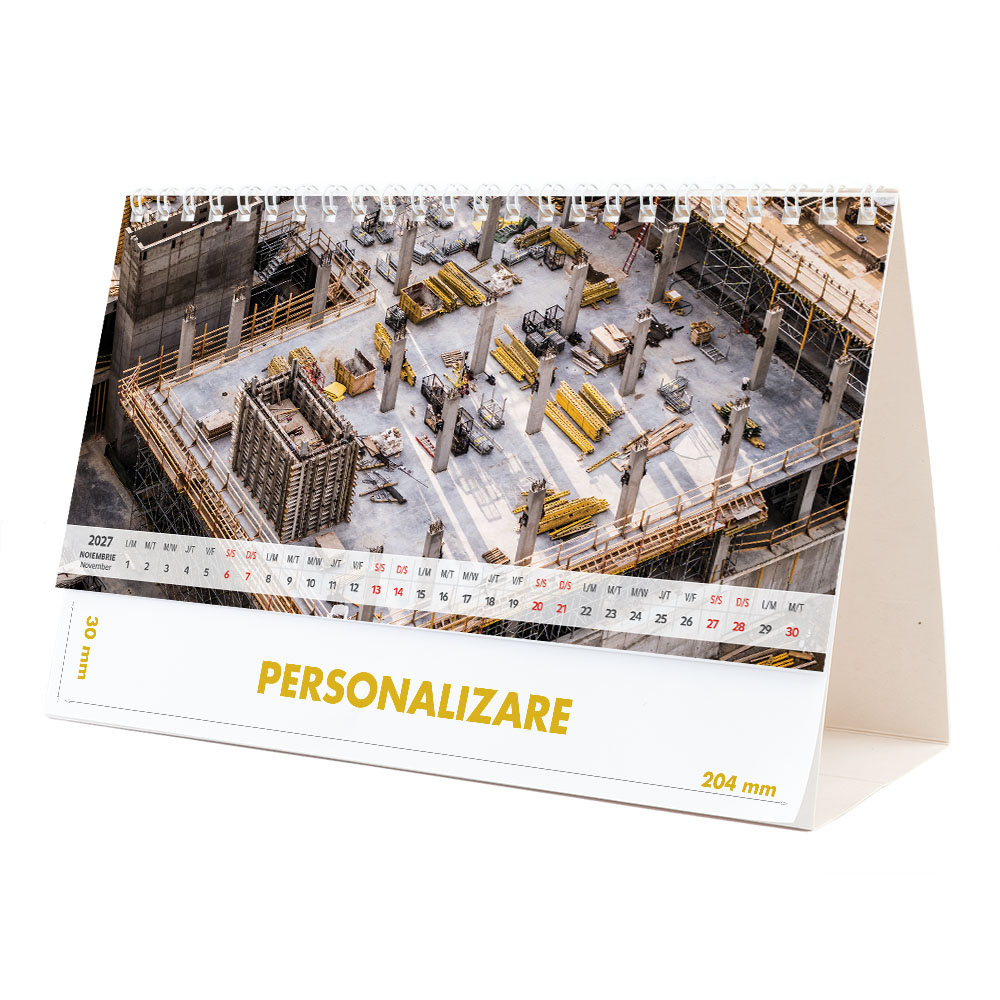Calendar de birou Constructii, 12 file, CD [22]