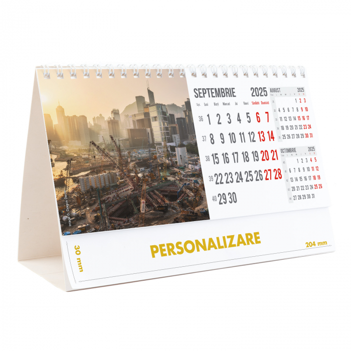 Calendar de birou Constructii, 12 file, CD [19]