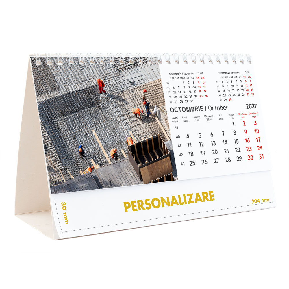 Calendar de birou Constructii, 12 file, CD [21]