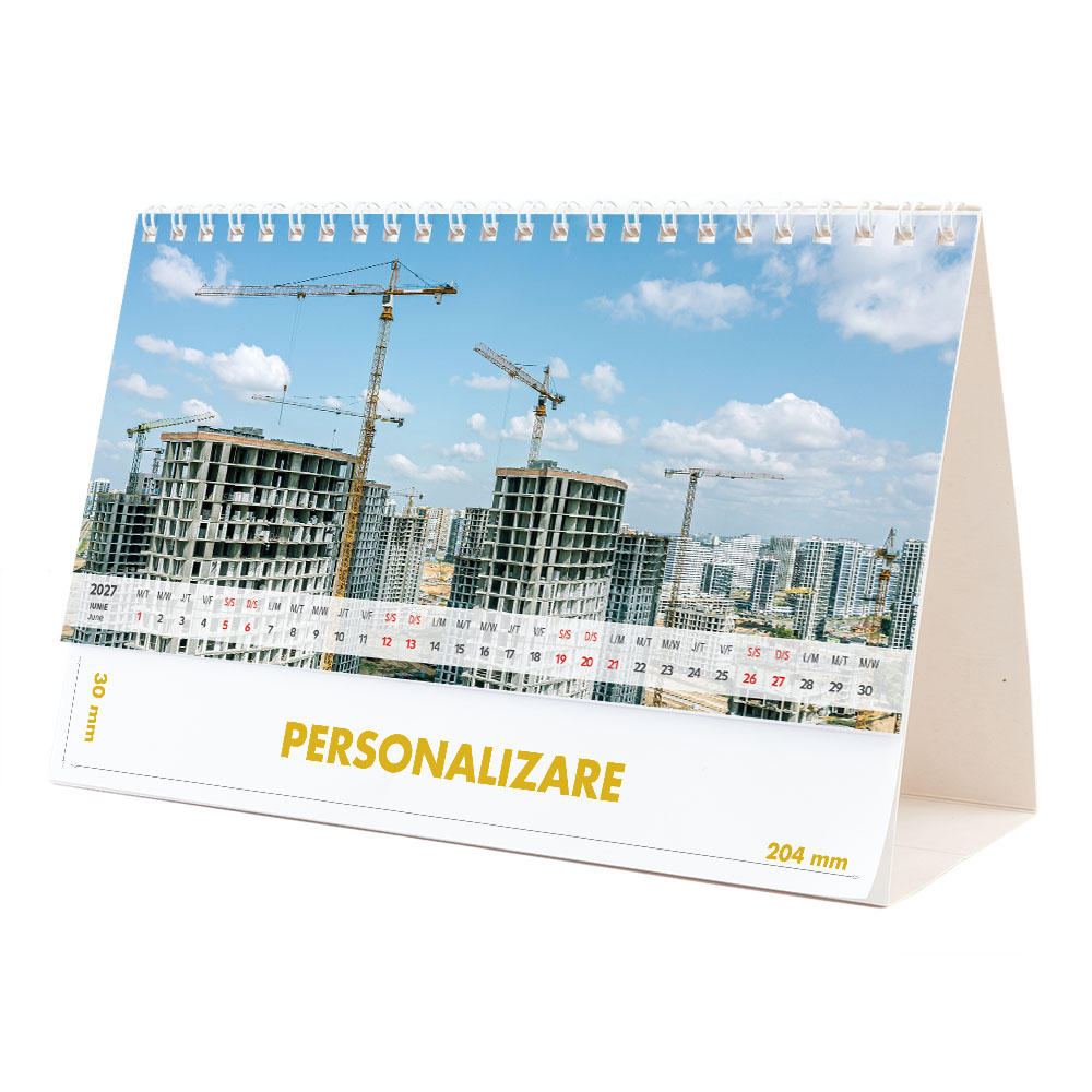 Calendar de birou Constructii, 12 file, CD [12]