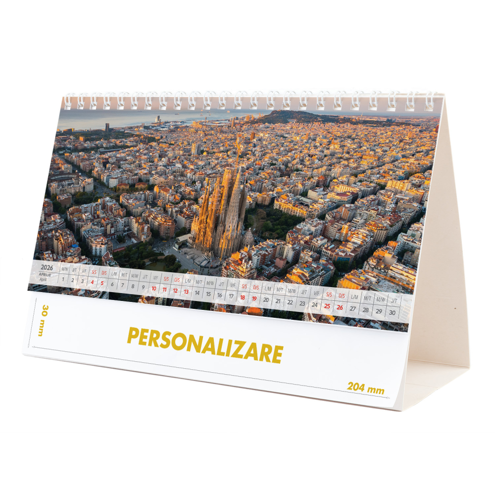 Calendar de birou Europa, 12 file, CD [8]