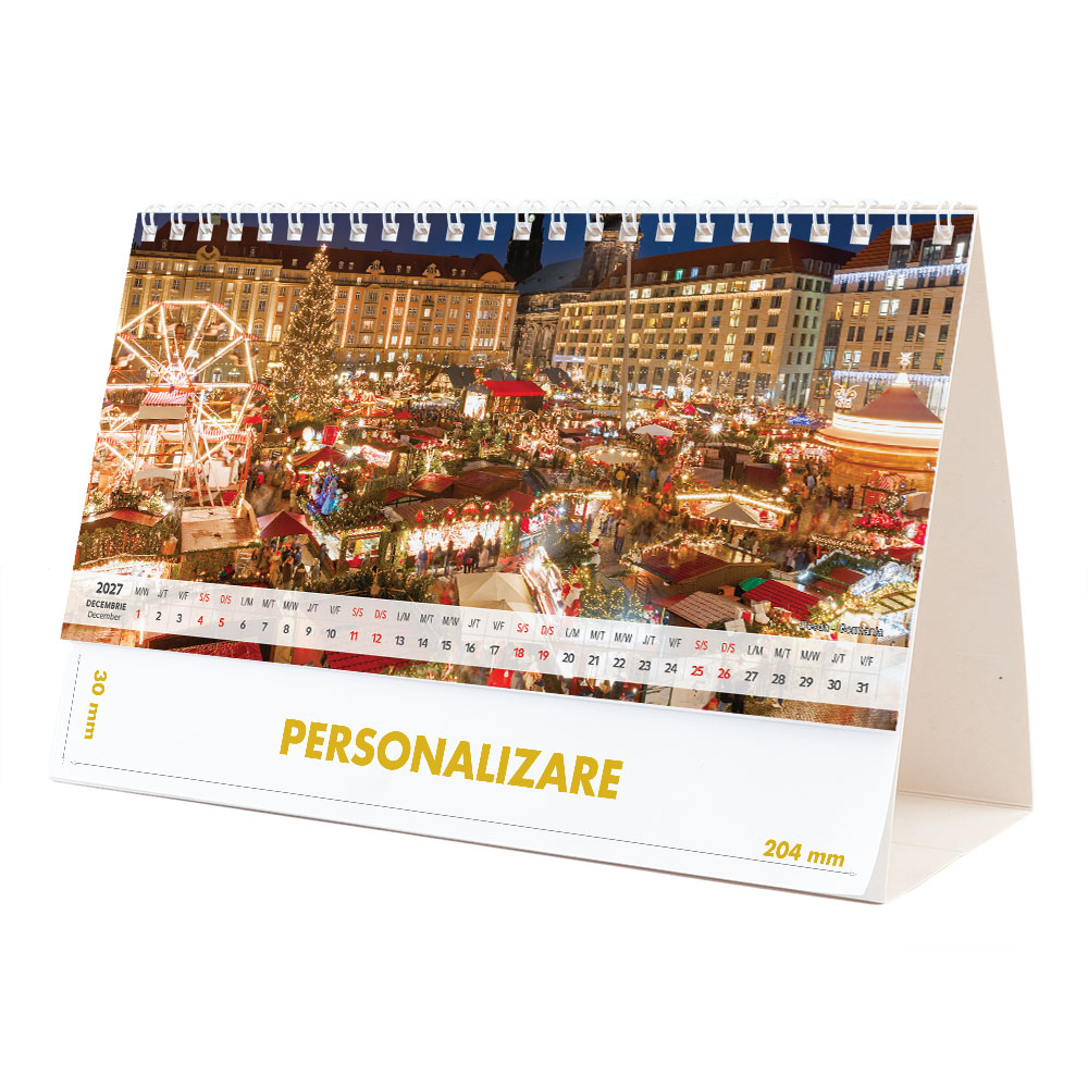 Calendar de birou Europa, 12 file, CD [24]