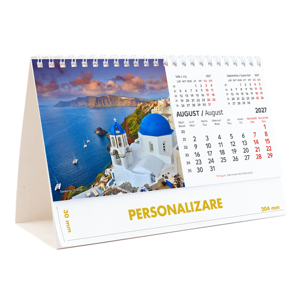 Calendar de birou Europa, 12 file, CD [17]