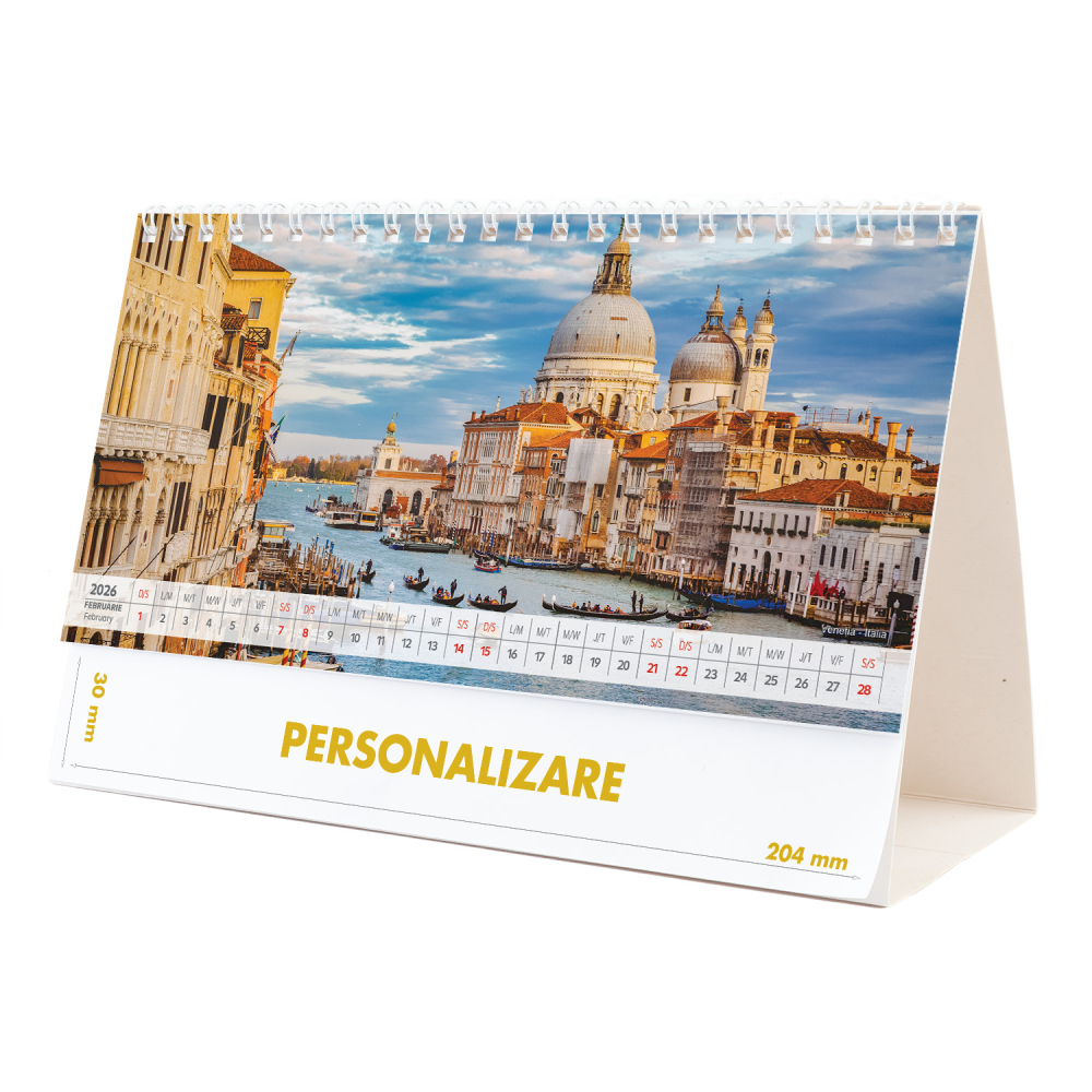 Calendar de birou Europa, 12 file, CD [4]