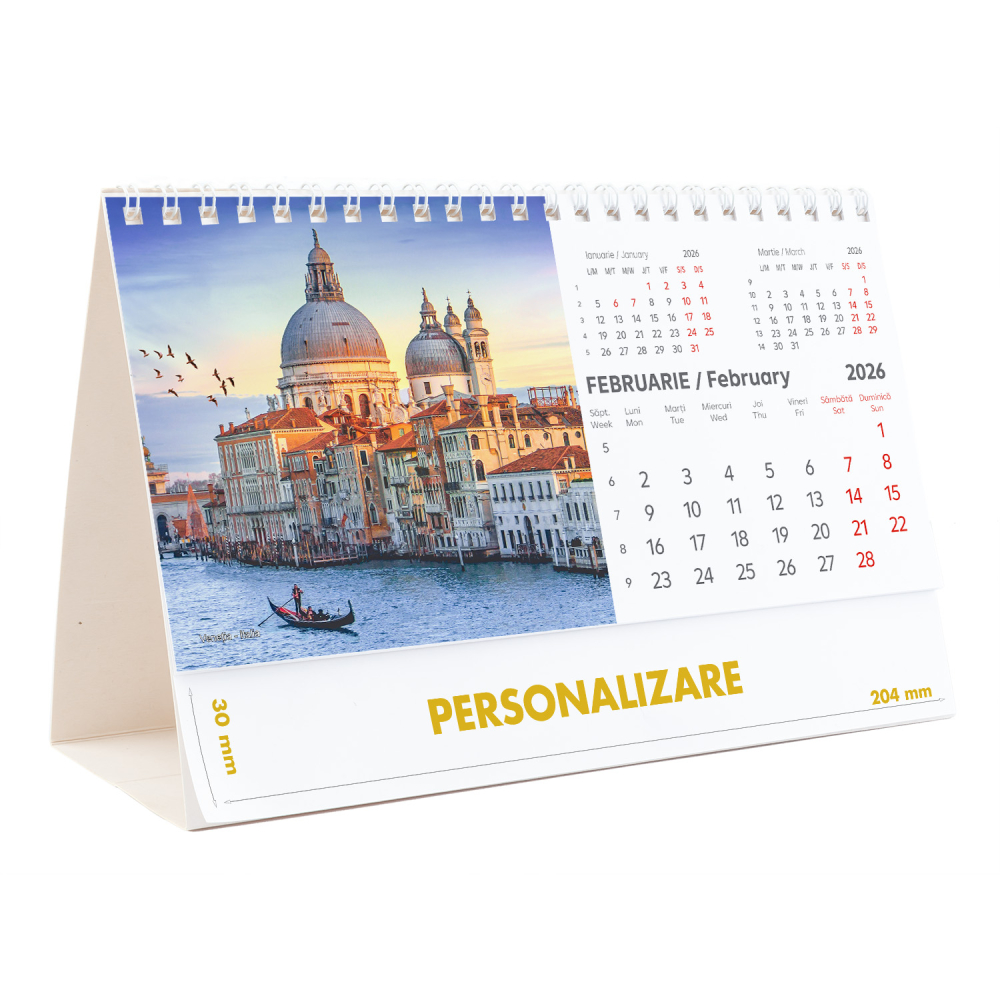 Calendar de birou Europa, 12 file, CD [5]