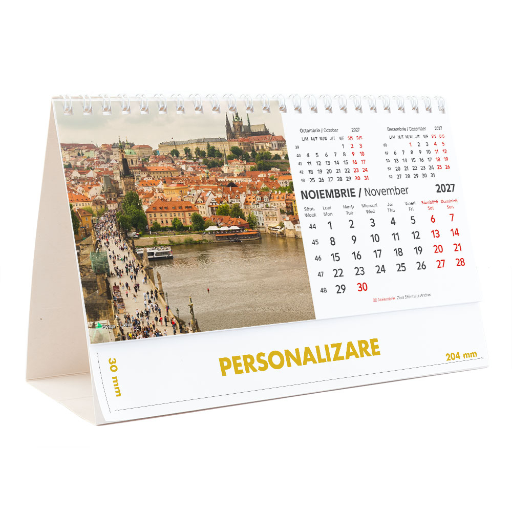 Calendar de birou Europa, 12 file, CD [23]