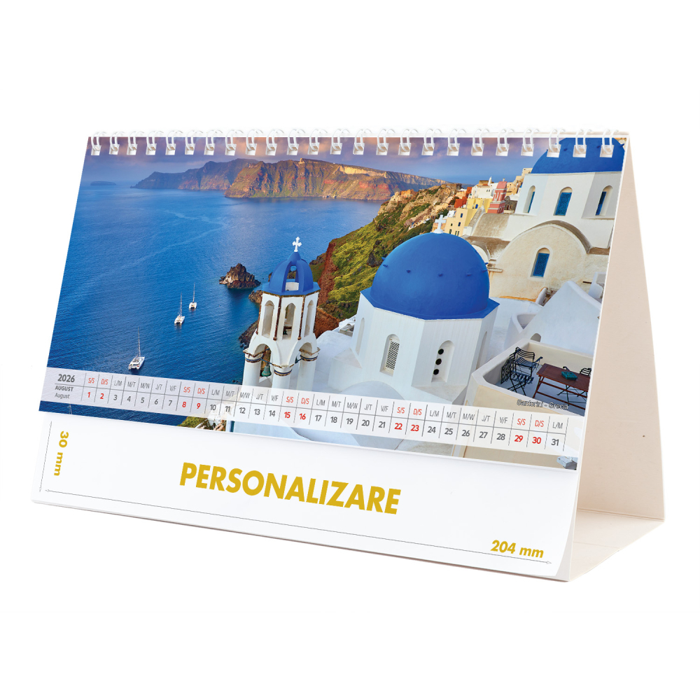 Calendar de birou Europa, 12 file, CD [16]