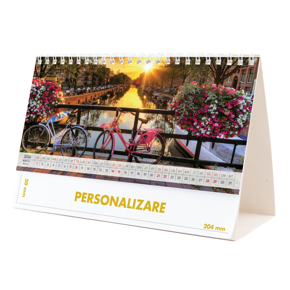 Calendar de birou Europa, 12 file, CD [6]