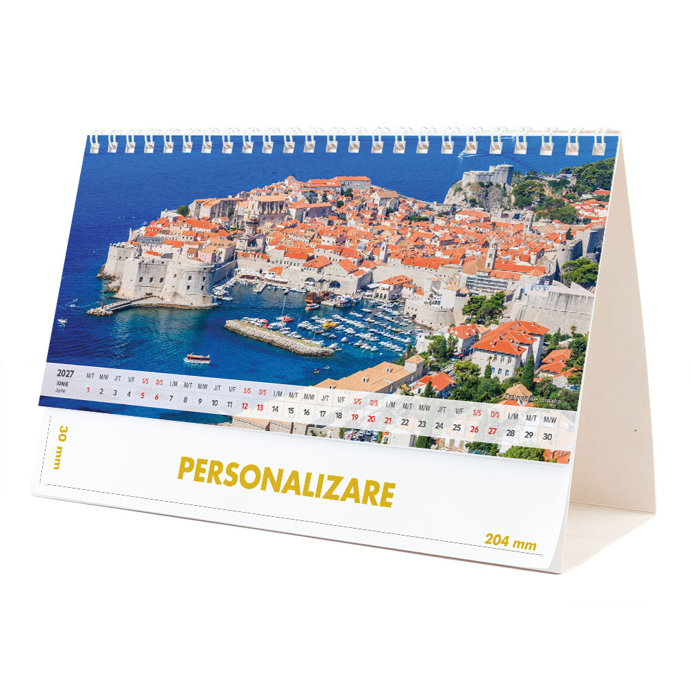 Calendar de birou Europa, 12 file, CD [12]