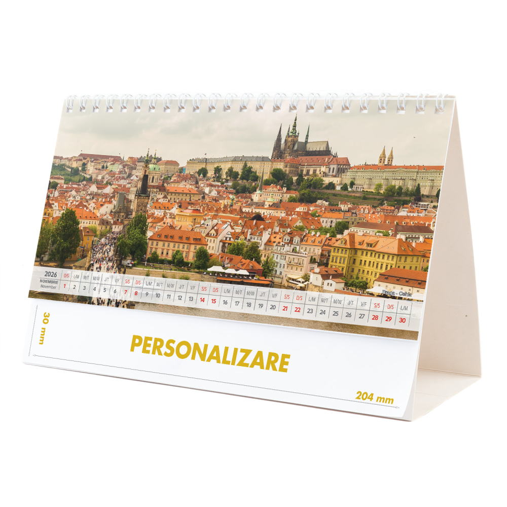 Calendar de birou Europa, 12 file, CD [22]