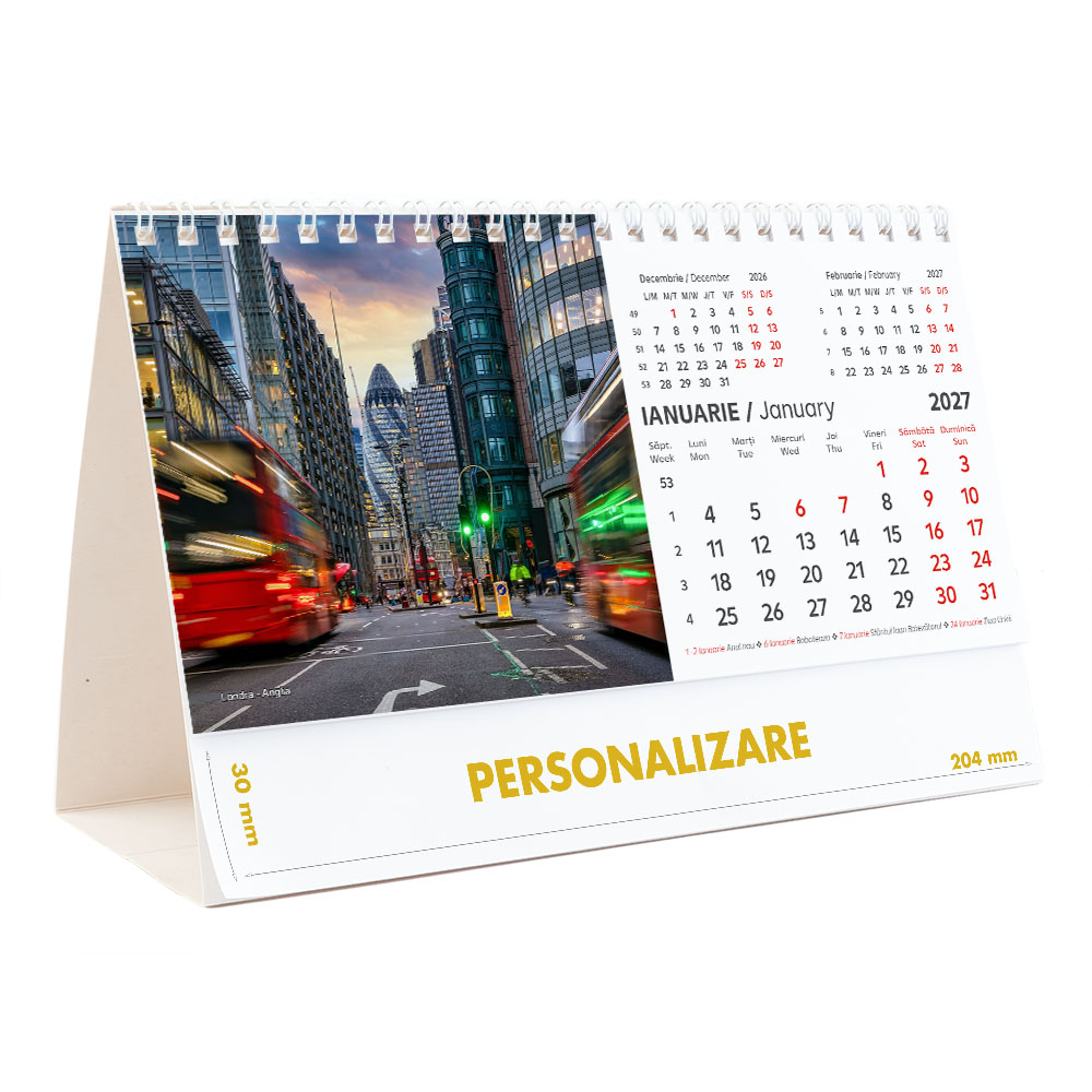Calendar de birou Europa, 12 file, CD [3]