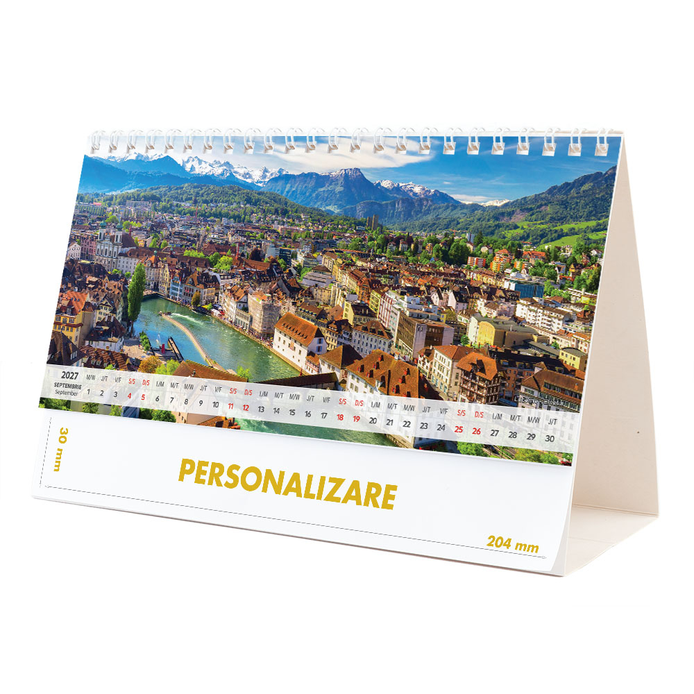 Calendar de birou Europa, 12 file, CD [18]