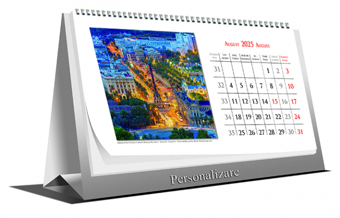 Calendar de birou Europe by Night,  6 file, CT [2]