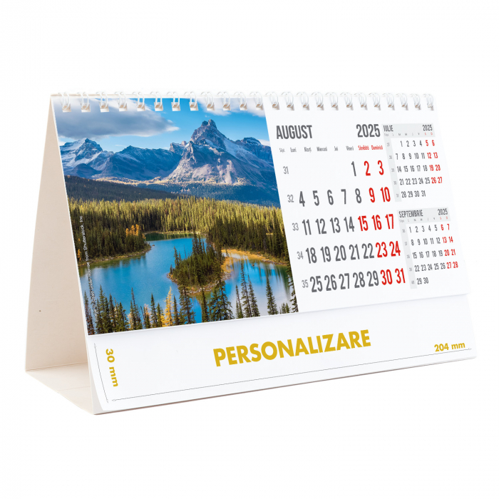 Calendar de birou Munti, 12 file, CD [17]