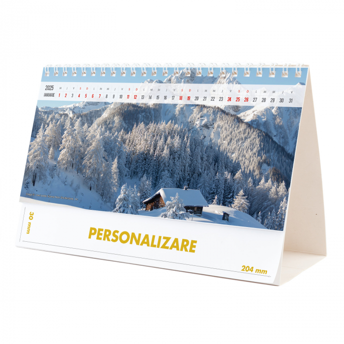Calendar de birou Munti, 12 file, CD [2]