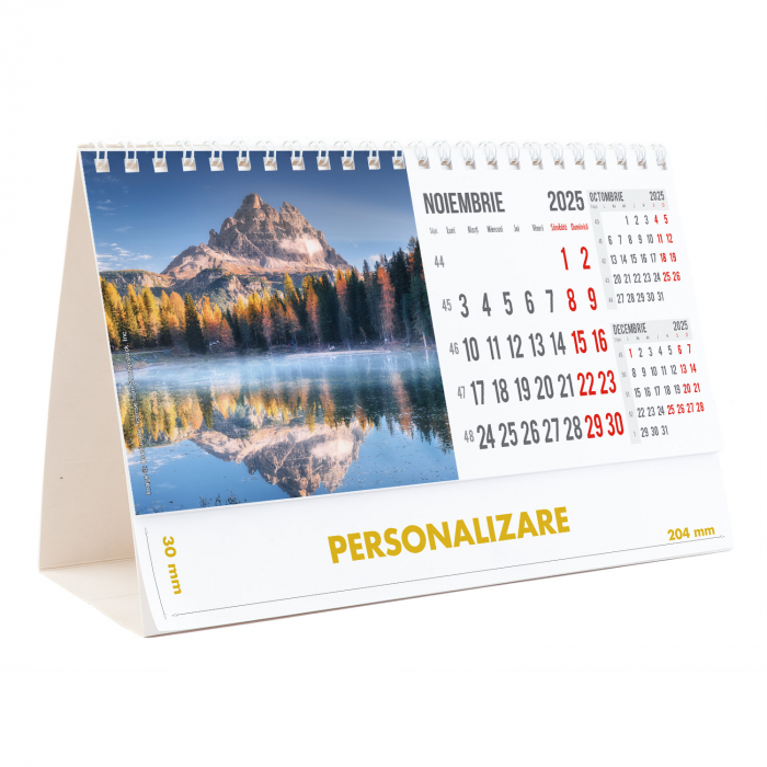 Calendar de birou Munti, 12 file, CD [23]