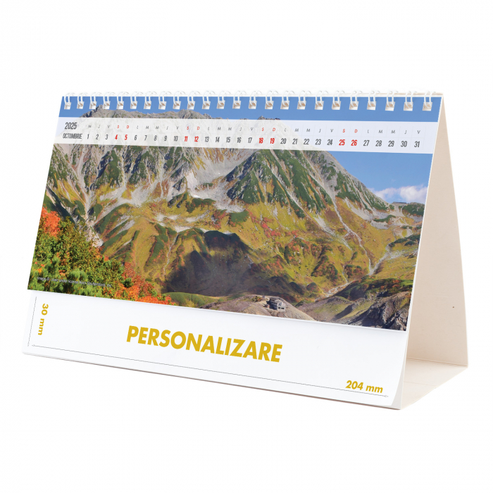 Calendar de birou Munti, 12 file, CD [20]