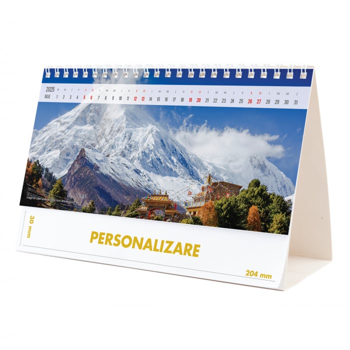 Calendar de birou Munti, 12 file, CD [14]