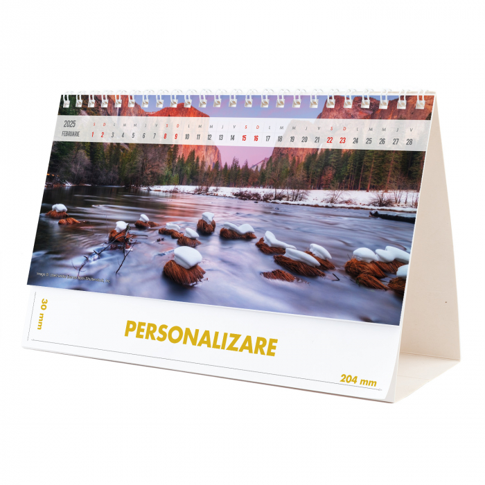 Calendar de birou Munti, 12 file, CD [4]