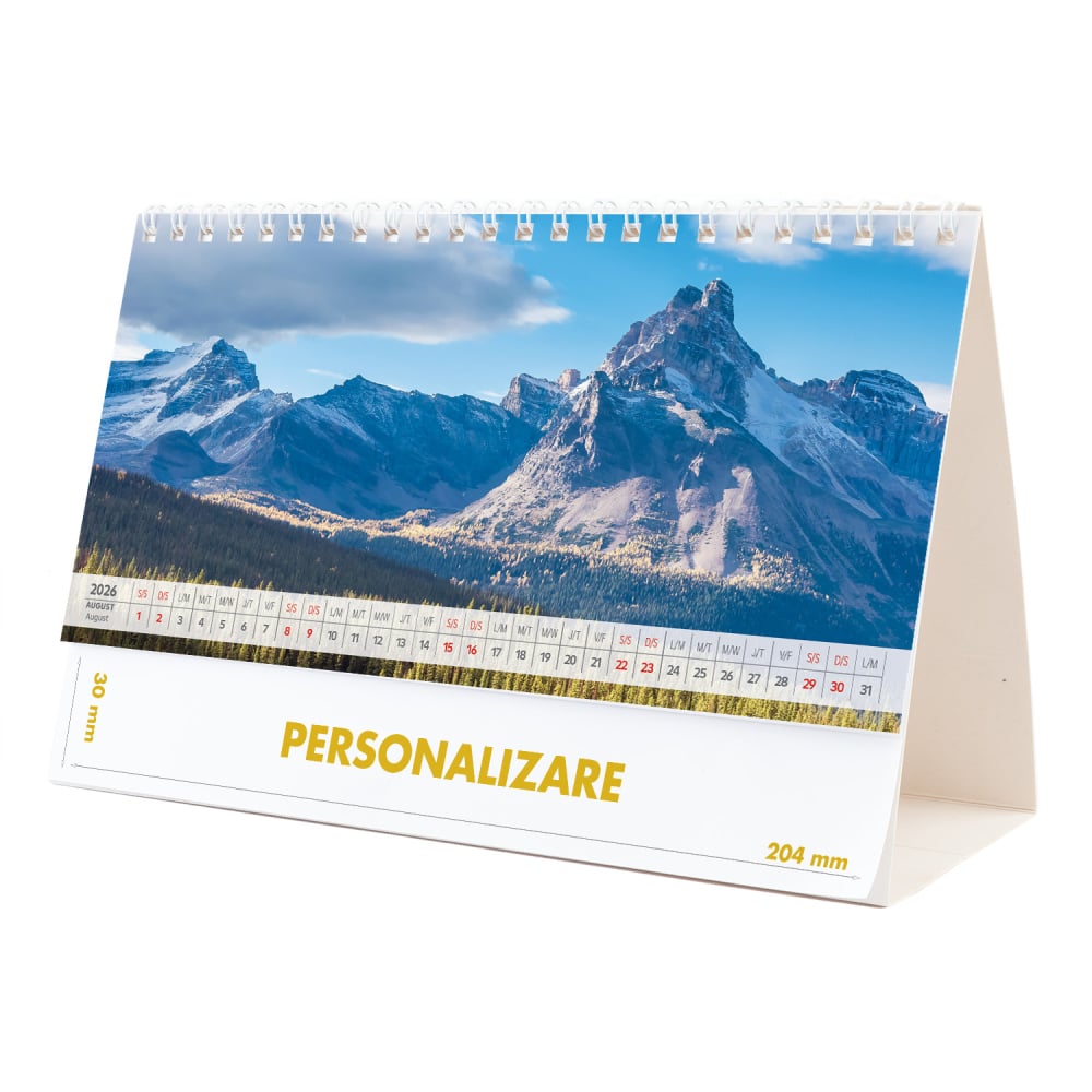 Calendar de birou Munti, 12 file, CD [17]