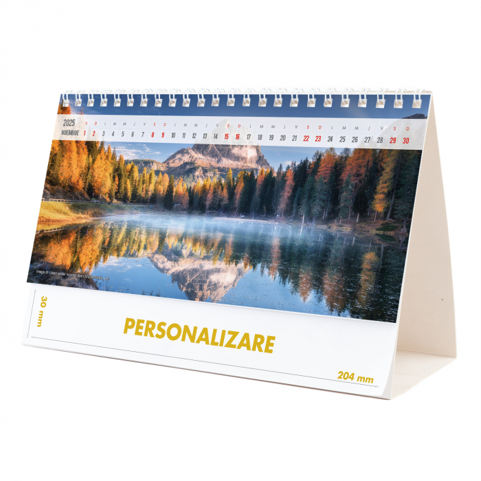 Calendar de birou Munti, 12 file, CD [22]