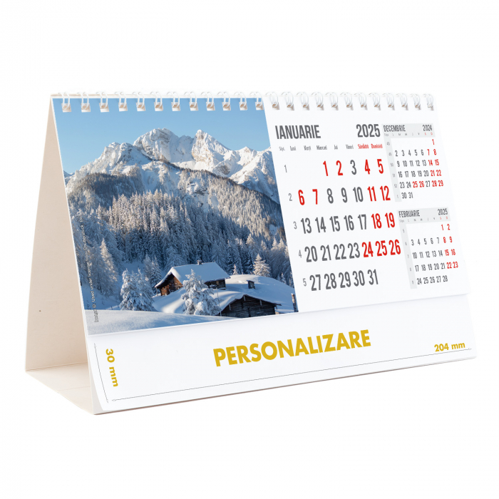 Calendar de birou Munti, 12 file, CD [3]