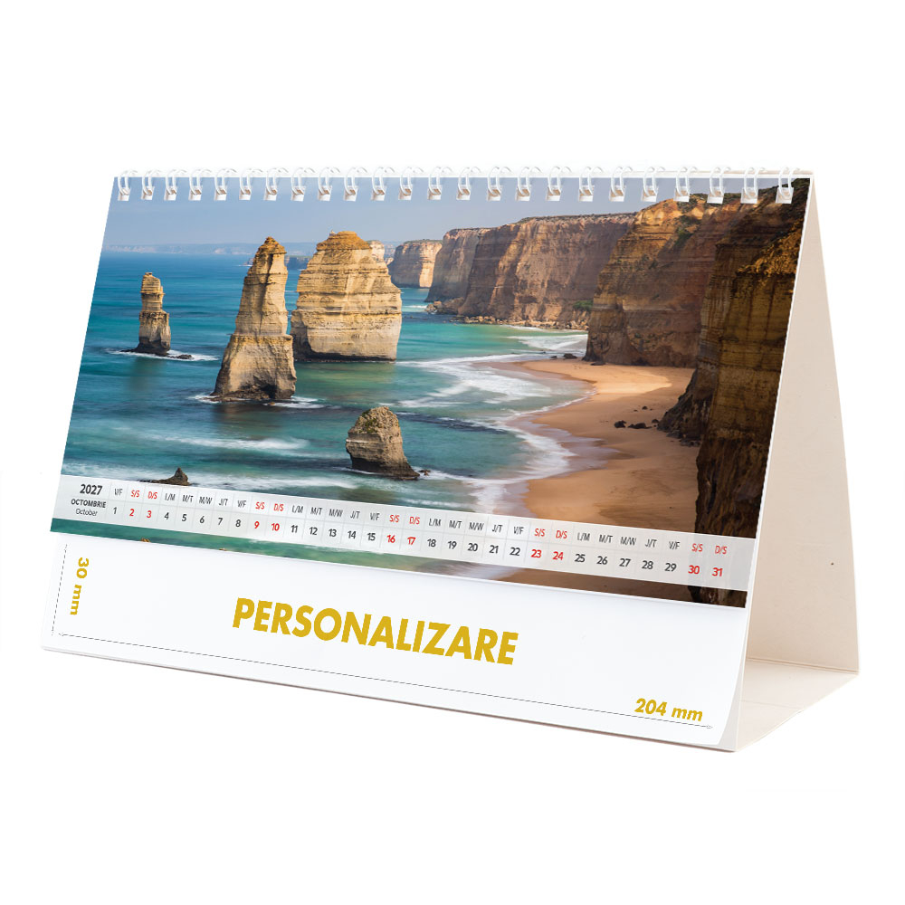 Calendar de birou Peisaje, 12 file, CD [20]