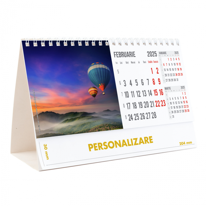 Calendar de birou Peisaje, 12 file, CD [5]